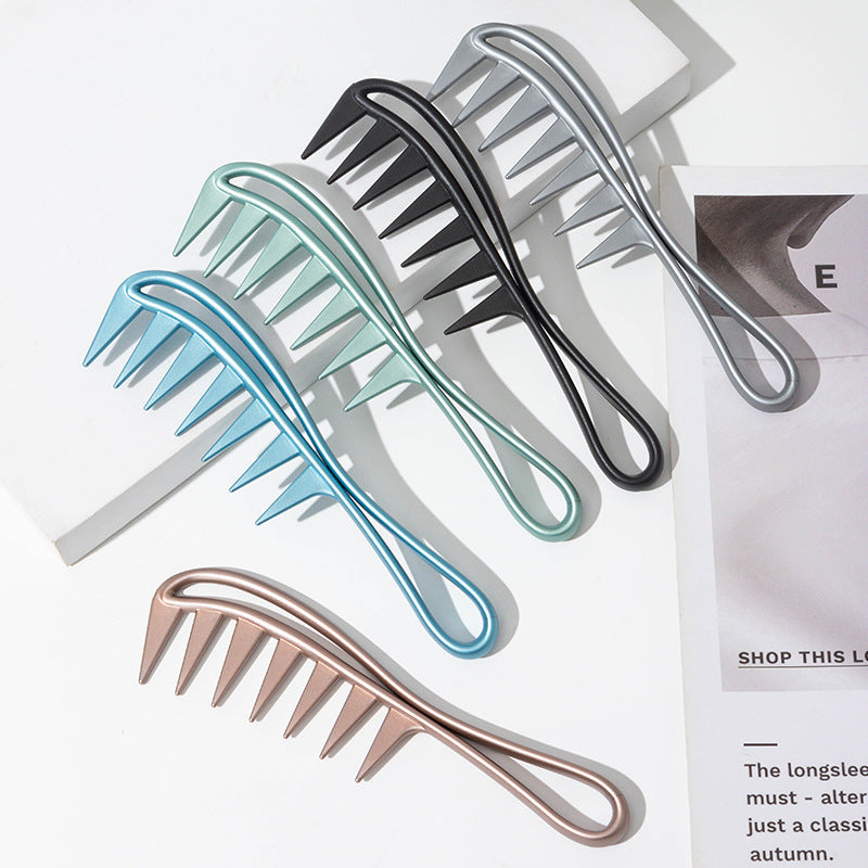 Men's Wide Tooth Plastic Hair Comb for Retro Styling